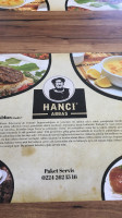 Hanci Abbas menu