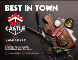 Red Castle Belek menu