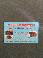 Meşhur Köfteci Hidayet menu