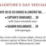 Tramontana Beach menu