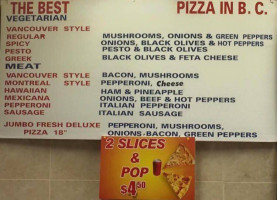 Entertainment Complex Zalissia menu