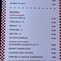 Po'boys Bbq menu