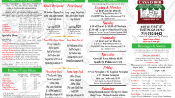 Καταφύγιο Γεύσεων menu