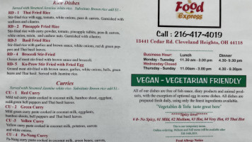 Karkas menu