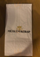 Müslüm Kebap menu
