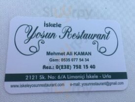 Yosun menu