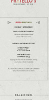 Aytepe Cafe menu