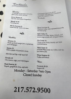 The Cook menu